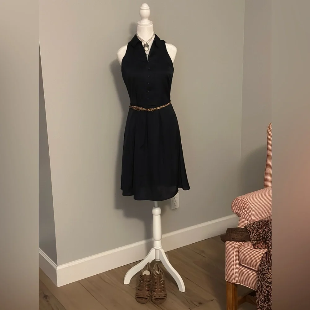 The Limited Navy Satin Dress - Picture 6 of 7